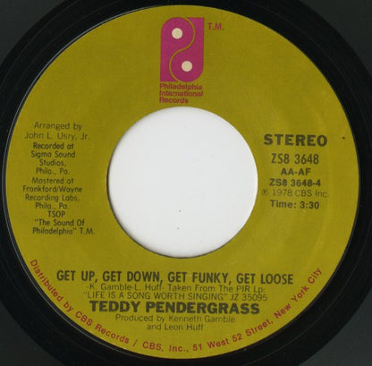 Teddy Pendergrass / テディー・ペンダーグラス / Close The Door / Get Up, Get Down, Get Funky, Get Loose -7 ( ZS8 3648 )