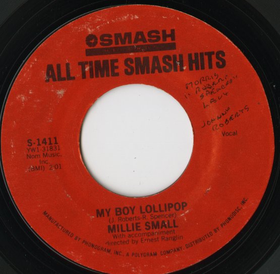 Millie Small / ミリー・スモール / My Boy Lollipop / Sweet William -7” ( S-1411 )