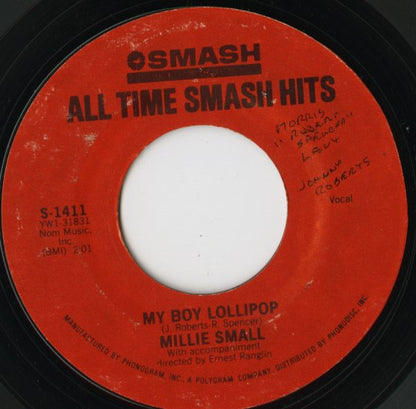 Millie Small / ミリー・スモール / My Boy Lollipop / Sweet William -7” ( S-1411 )