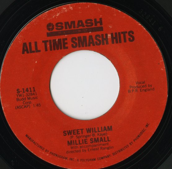 Millie Small / ミリー・スモール / My Boy Lollipop / Sweet William -7” ( S-1411 )