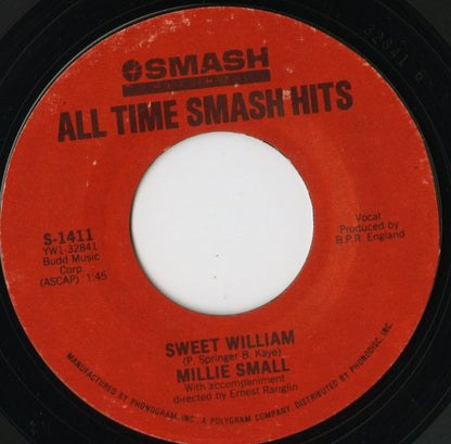 Millie Small / ミリー・スモール / My Boy Lollipop / Sweet William -7” ( S-1411 )