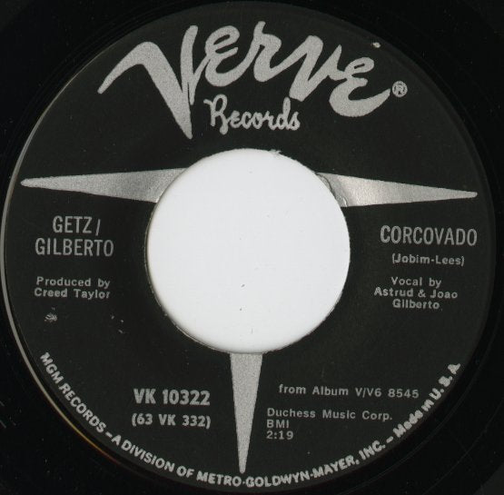 Antonio Carlos Jobim / アントニオ・カルロス・ジョビン / Corcovado / The Girl From Ipanema -7 ( VK-10303 )