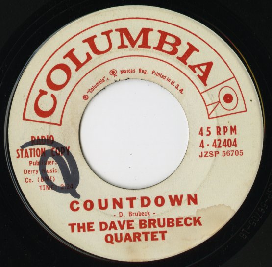 Dave Brubeck - Countdown / Eleven Four (4-42404) 1962 US Columbia｜中古7inch