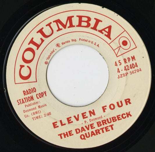 Dave Brubeck - Countdown / Eleven Four (4-42404) 1962 US Columbia｜中古7inch
