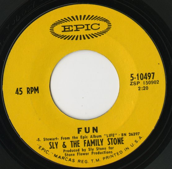 Sly & The Family Stone / スライ＆ザ・ファミリー・ストーン / Hot Fun In The Summertime / Fun -7 ( 8-50119 )