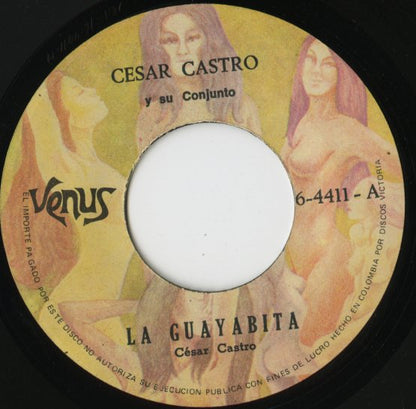 Cesar Castro Y Su Conjunto / La Guayabita / Volvio La Tabaquera -7 ( 6-4411 )