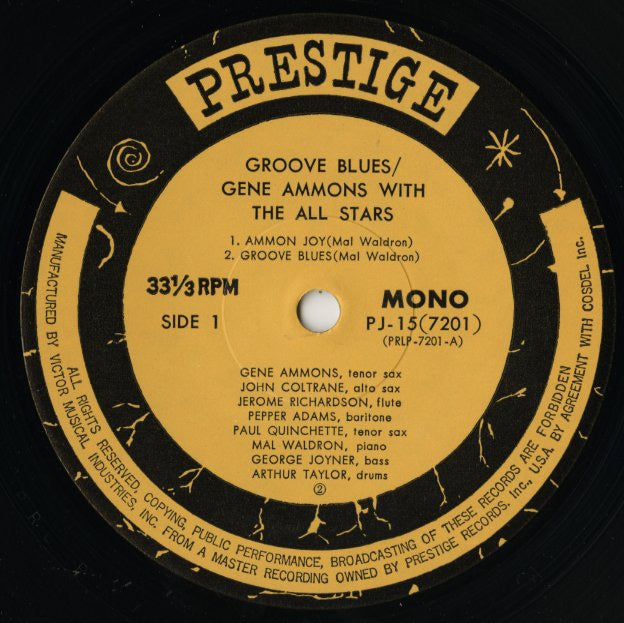 Gene Ammons / ジーン・アモンズ / Groove Blues (PJ 1571)