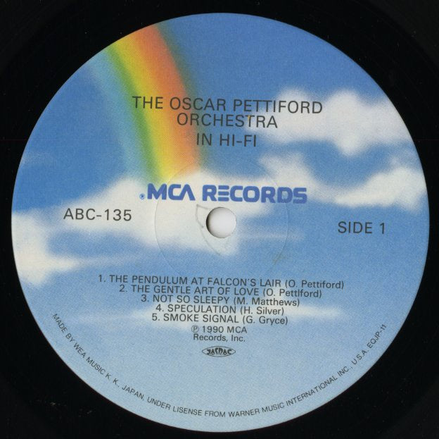 Oscar Pettiford - Orchestra In Hi-Fi (SGD-9) LP 1991 JPN MCA｜中古LP label