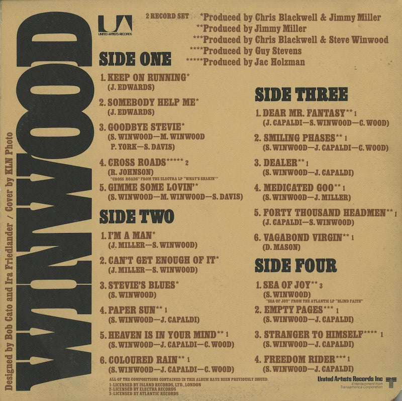 Steve Winwood / スティーヴ・ウィンウッド / Winwood (UAS9950)
