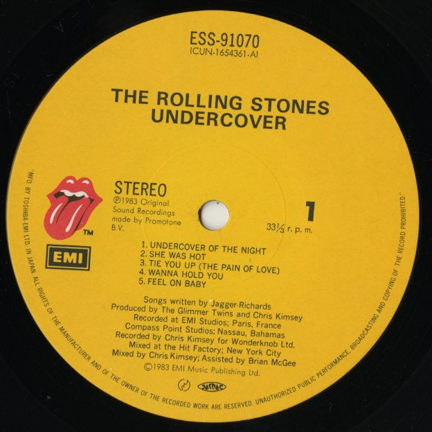The Rolling Stones / ローリング・ストーンズ / Undercover (ESS-91070)