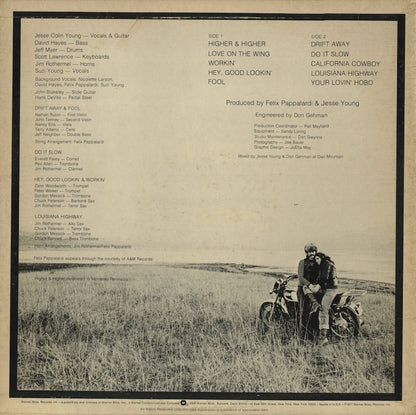 Jesse Colin Young / ジェシ・コリン・ヤング / Love On The Wing (BS 3033)