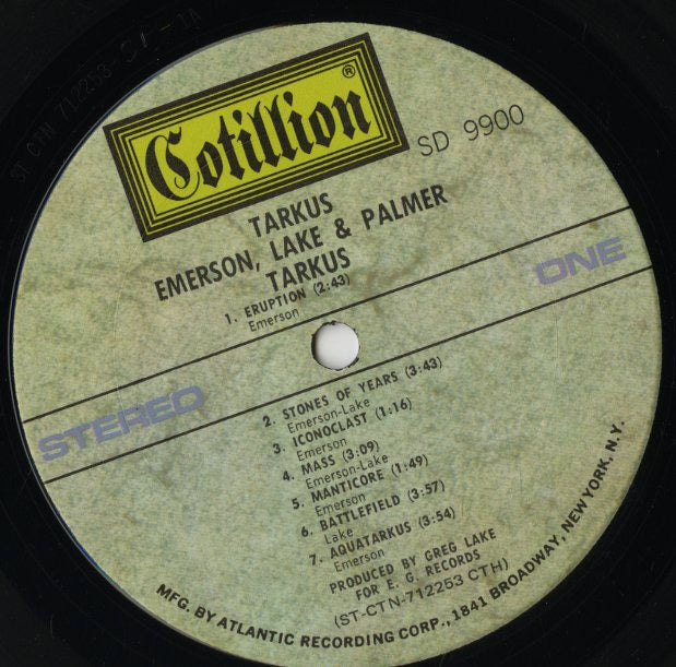 Emerson, Lake & Palmer / エマーソン・レイク＆パルマー / Tarkus (SD 9900)