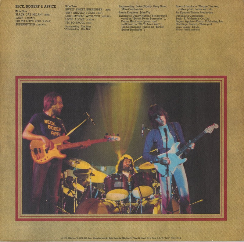 Beck, Bogert & Appice / ベック・ボガート＆アピス / Beck, Bogert & Appice (KE 32140)