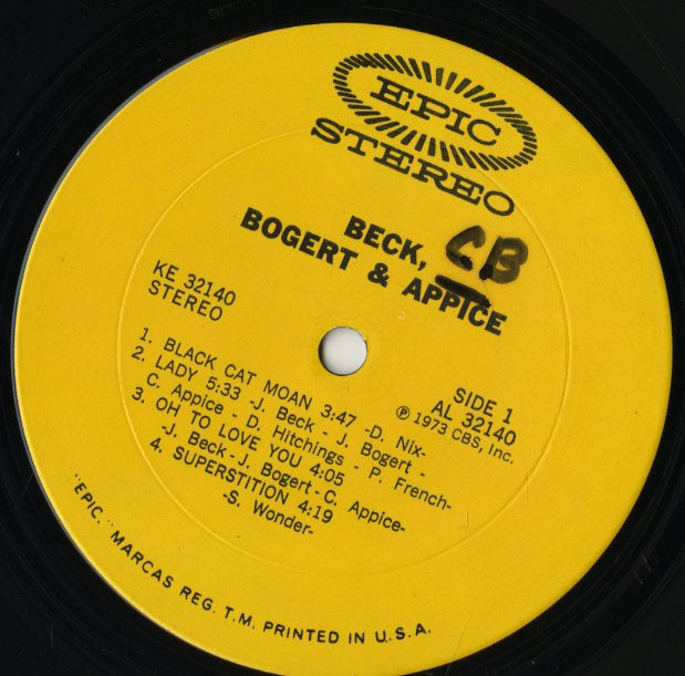 Beck, Bogert & Appice / ベック・ボガート＆アピス / Beck, Bogert & Appice (KE 32140)