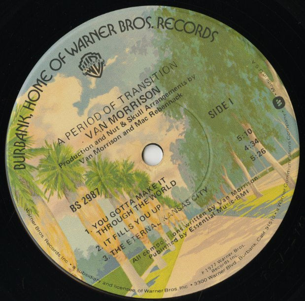 Van Morrison / ヴァン・モリソン / A Period Of Transition (BS 2987)