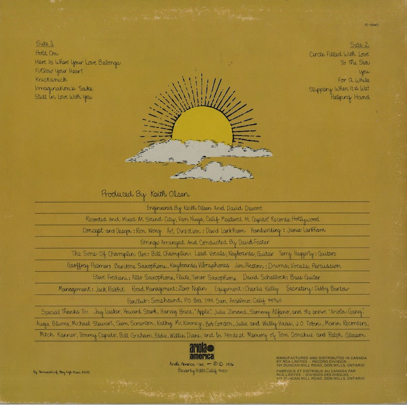 The Sons Of Champlin / サンズ・オブ・チャンブリン / A Circle Filled With Love (ST-50007)