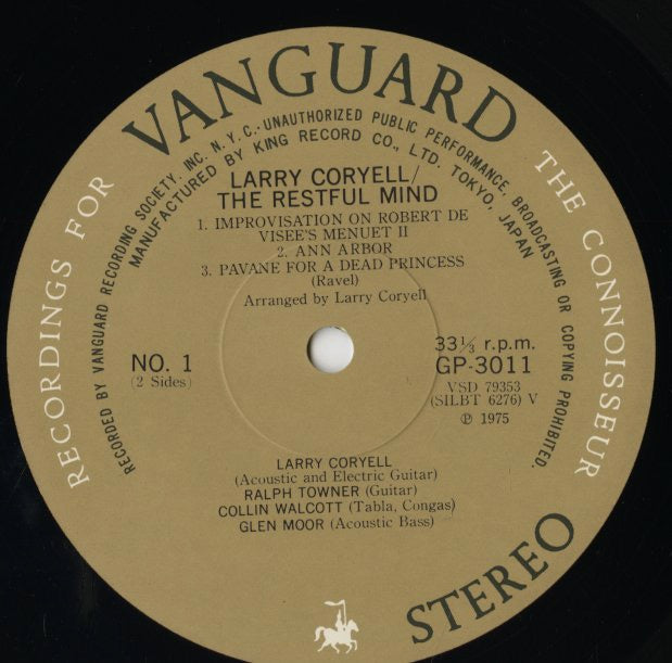Larry Coryell and Oregon / The Restful Mind (GP-3011)