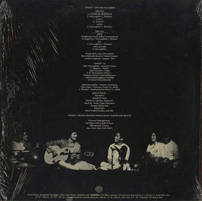 Shakti With John McLaughlin / シャクティ　ジョン・マクラフリン / A Handful Of Beauty (PC 34372)
