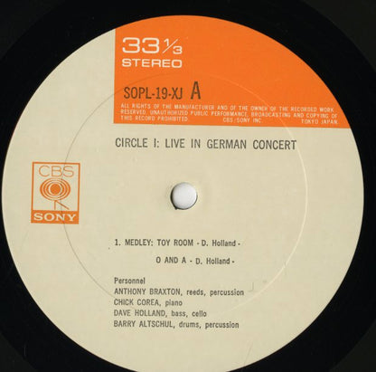 Circle / サークル / Circle-1 Live In Germany Concert (SOPL 19-XJ)