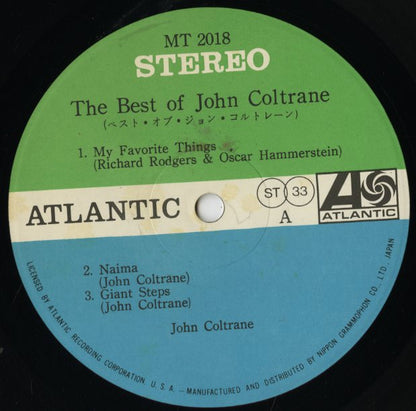 John Coltrane / ジョン・コルトレーン / The Best Of John Coltrane (MT2018)