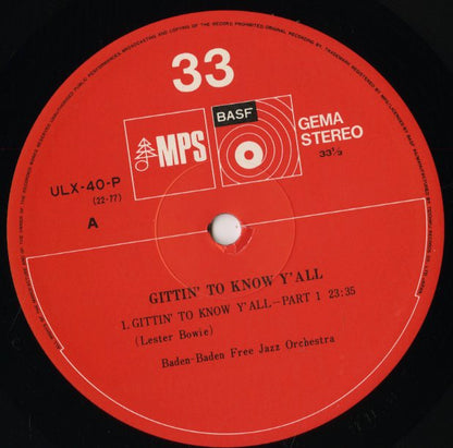 V.A./ Gittin' To Know Y'All [ULX-40-P]