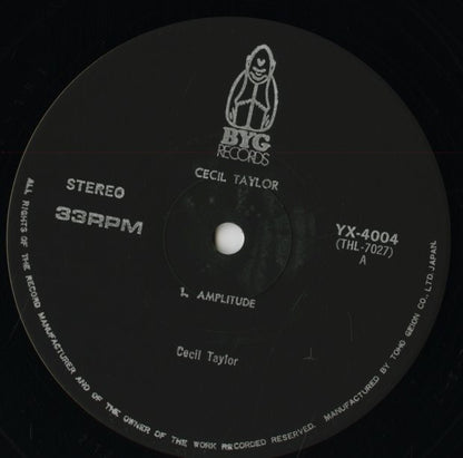Cecil Taylor / セシル・テイラー / Student Studies (YX-4003~4)