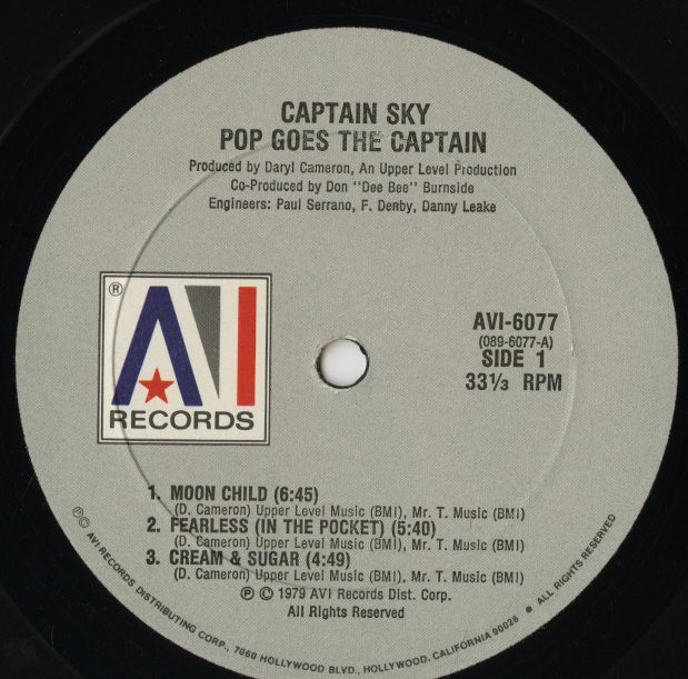 Captain Sky / キャプテン・スカイ / Pop Goes Captain (AVI-6077)