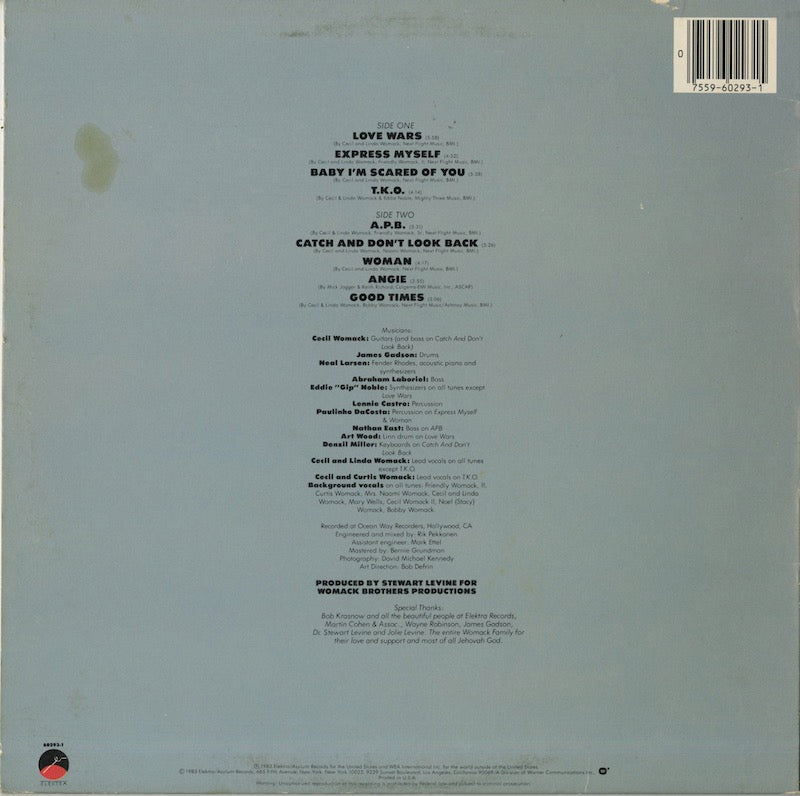 Womack & Womack / ウーマック・アンド・ウーマック / Love Wars (60293-1)