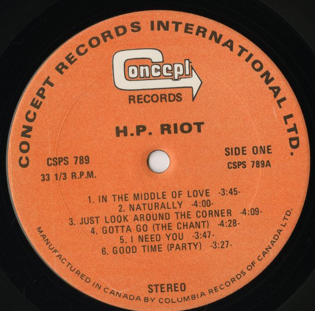 H.P. Riot /  / H.P. Riot (LHLP065)