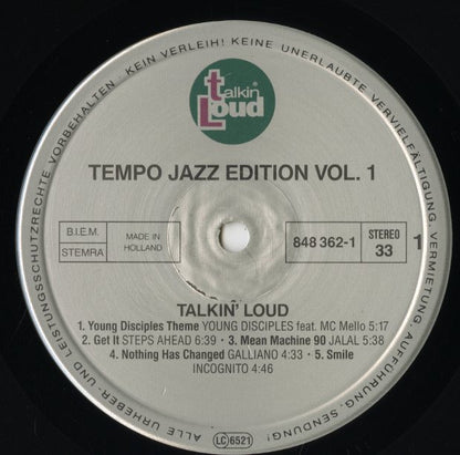 V.A./ Tempo Jazz Edition Vol 1 / Young Disciples, Galliano etc (848 362-1)