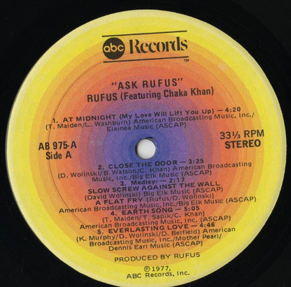 Rufus Featuring Chaka Khan / ルーファス　チャカ・カーン / Ask Rufus (AB975)