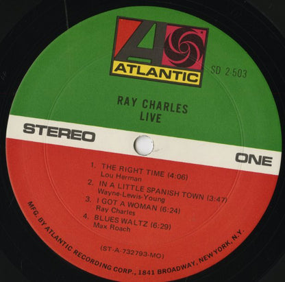 Ray Charles / レイ・チャールズ / Live -2LP (SD 2-503)
