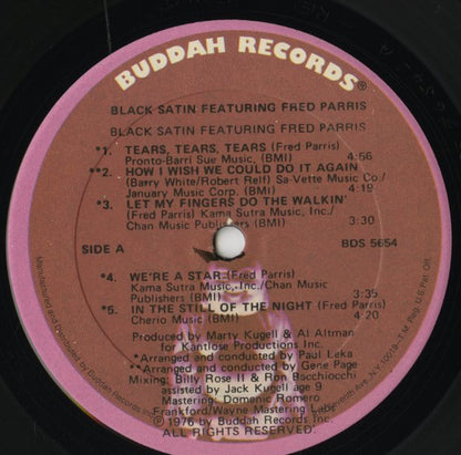 Black Satin / ブラック・サテン / Black Satin Featuring Fred Parris (BDS 5654)