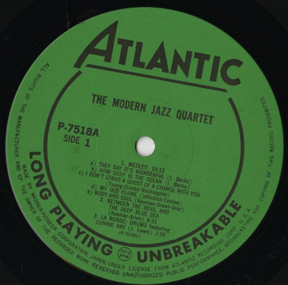 The Modern Jazz Quartet / モダン・ジャズ・カルテット / The Modern Jazz Quartet (P-7518A)