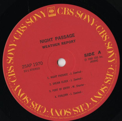 Weather Report / ウェザー・リポート / Night Passage (25AP 1970)