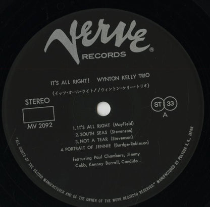 Wynton Kelly / ウィントン・ケリー / It's All Right! (MV2092)