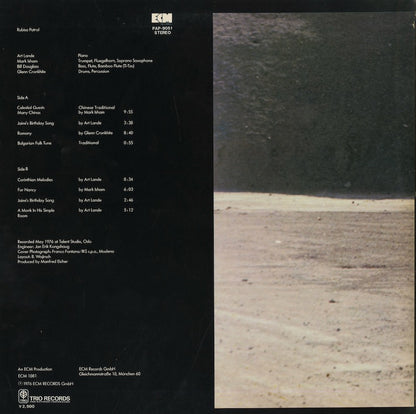 Art Lande / アート・ランディ / Rubisa Patrol (PAP-9051)