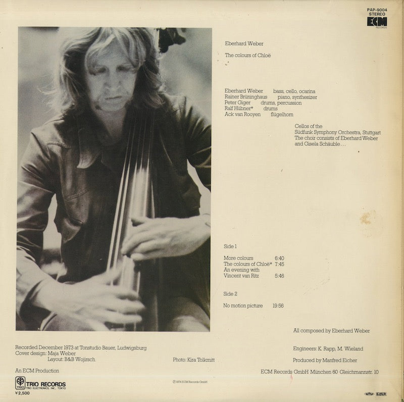 Eberhard Weber / エバーハルト・ウェーバー / The Colours Of Chloe (PAP-9004)