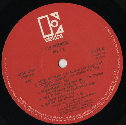 Lee Ritenour / リー・リトナー / Rit/2 (P-11292)