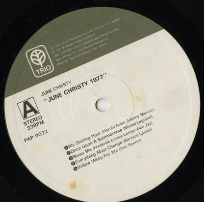 June Christy / ジューン・クリスティ / June Christy 1977 (PAP9072)