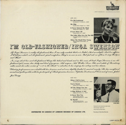 Inga Swenson / インガ・スウェンソン / I'm Old Fashioned (LRP-3379)