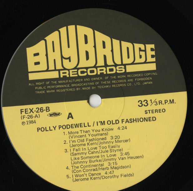 Polly Podewell / ポリー・ポートウェル / I'm Old Fashioned (FEX-26-B)