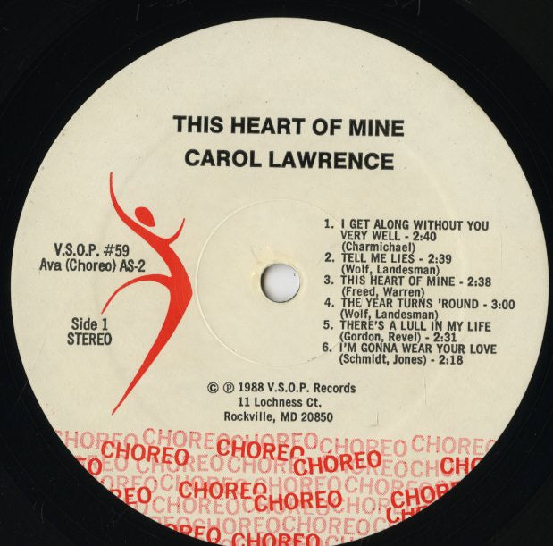 Carol Lawrence / キャロル・ロウレンス / This Heart Of Mine (AS2)