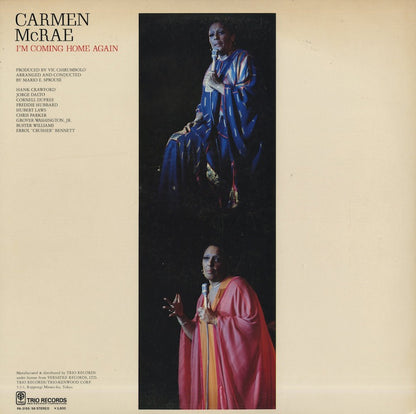 Carmen McRae / カーメン・マクレー / I'm Coming Home Again -2LP (PA-3155/56)