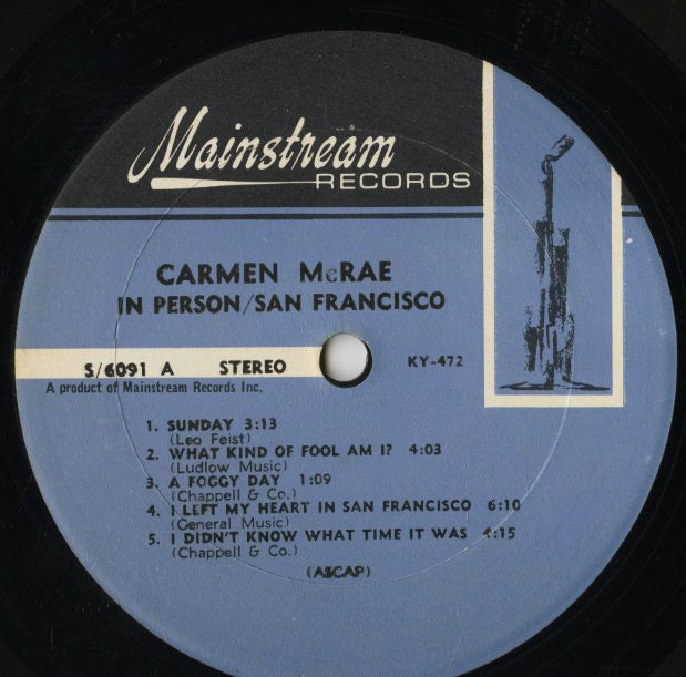 Carmen McRae / カーメン・マクレー / In Person / San Francisco (S/6091)
