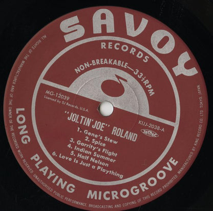 Joe Roland - Joltin' Joe Roland (KIJJ-2038) LP 1991 JPN Savoy｜中古LP)