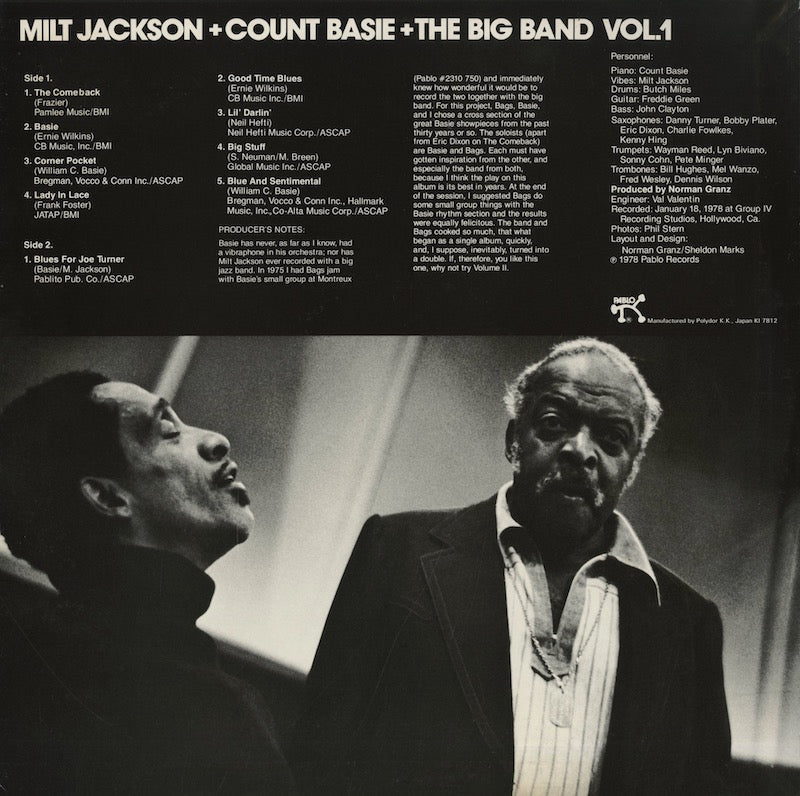 Milt Jackson + Count Basie + The Big Band / Vol. 1 (MTF 1101)