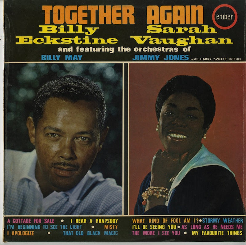 Sarah Vaughan And Billy Eckstine / サラ・ヴォーン ビリー・エクステイン / Together Again (EMB 3375)