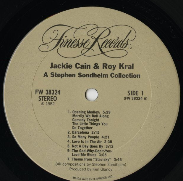 Jackie Cain & Roy Kral / ジャッキー・アンド・ロイ / A Stephen Sondheim Collection (FW 38324)