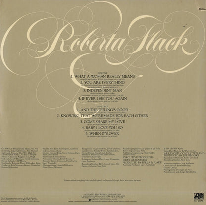 Roberta Flack / ロバータ・フラック / Roberta Flack (SD 19186)